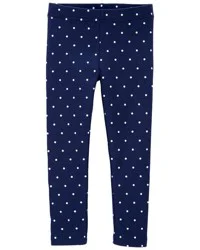 Carter's Toddler Polka Dot Leggings Navy 5T