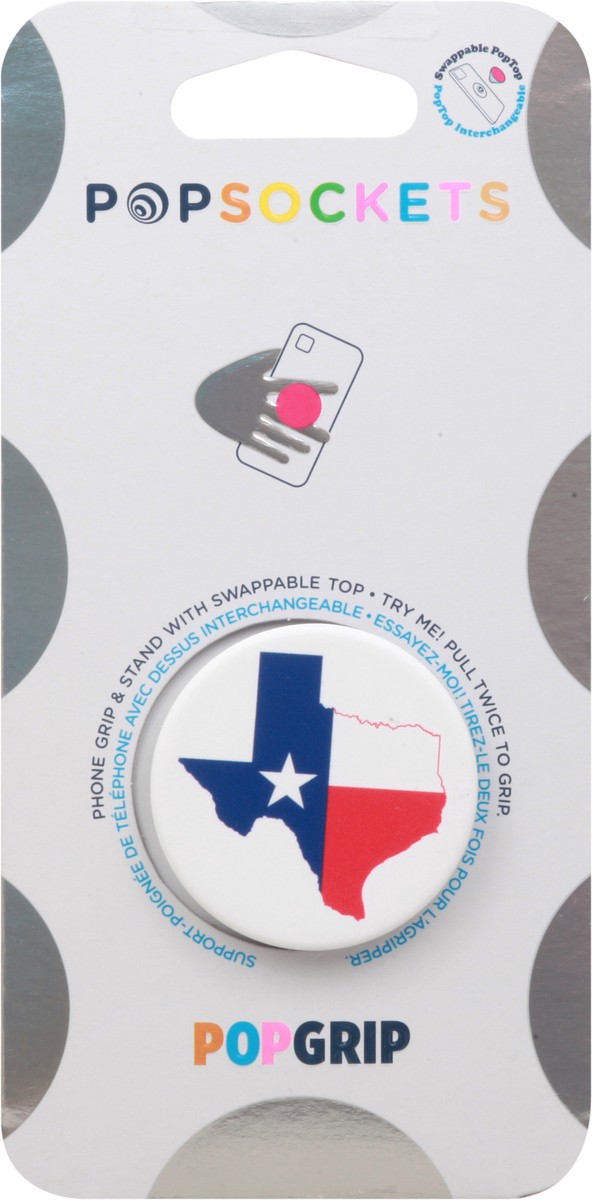 slide 2 of 10, PopSockets Texas Color Popgrip 1 ea, 1 ea