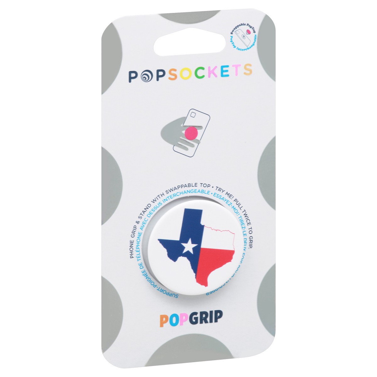 slide 3 of 10, PopSockets Texas Color Popgrip 1 ea, 1 ea