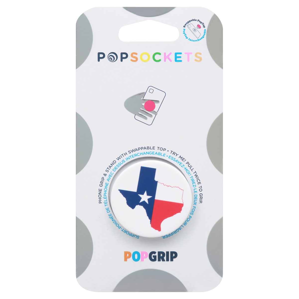 slide 1 of 10, PopSockets Texas Color Popgrip 1 ea, 1 ea