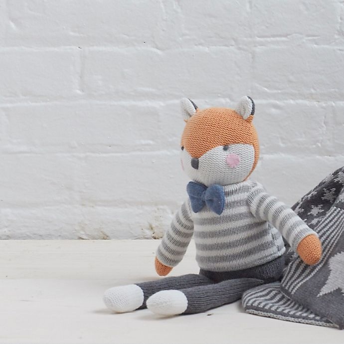 slide 3 of 3, Elegant Baby Fox Knit Plush Toy, 1 ct