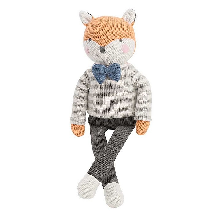 slide 1 of 3, Elegant Baby Fox Knit Plush Toy, 1 ct