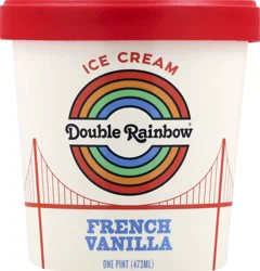 Double Rainbow French Vanilla Ice Cream 1 pt