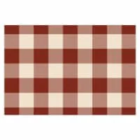Lintex Montana Check Placemat - Red/White