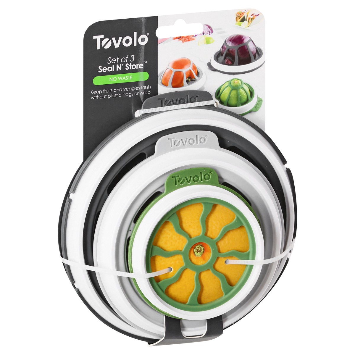 slide 8 of 10, Tovolo Seal N' Store 3 Pack No Waste Food Containers 3 ea, 3 ct