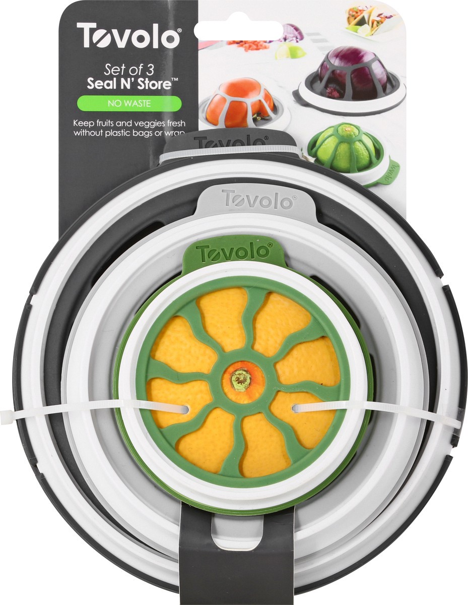 slide 6 of 10, Tovolo Seal N' Store 3 Pack No Waste Food Containers 3 ea, 3 ct