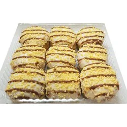 Fresh Mini Caramel Crunch Filled Doughnuts 9 Count
