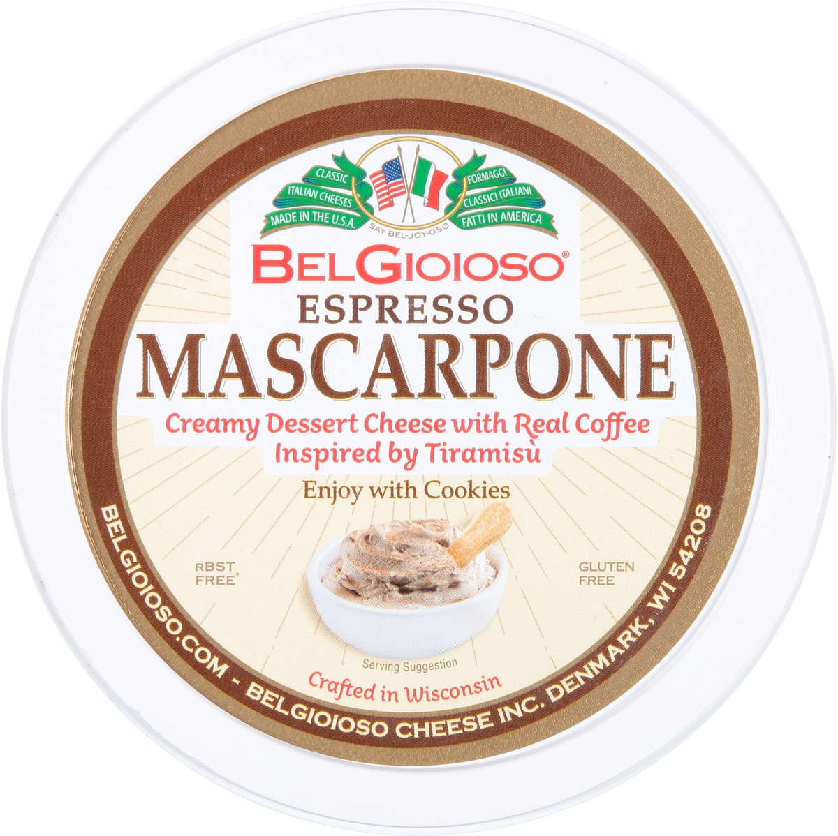 slide 9 of 9, BelGioioso Espresso Mascarpone Cheese 8 oz, 8 oz