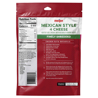 slide 3 of 5, Meijer Finely Shredded Mexican Cheese, 16 oz