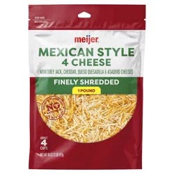 Meijer Finely Shredded Mexican Cheese - 16 oz