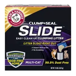 Arm & Hammer SLIDE Easy Clean-Up Multi-Cat Clumping Cat Litter, 19 lb