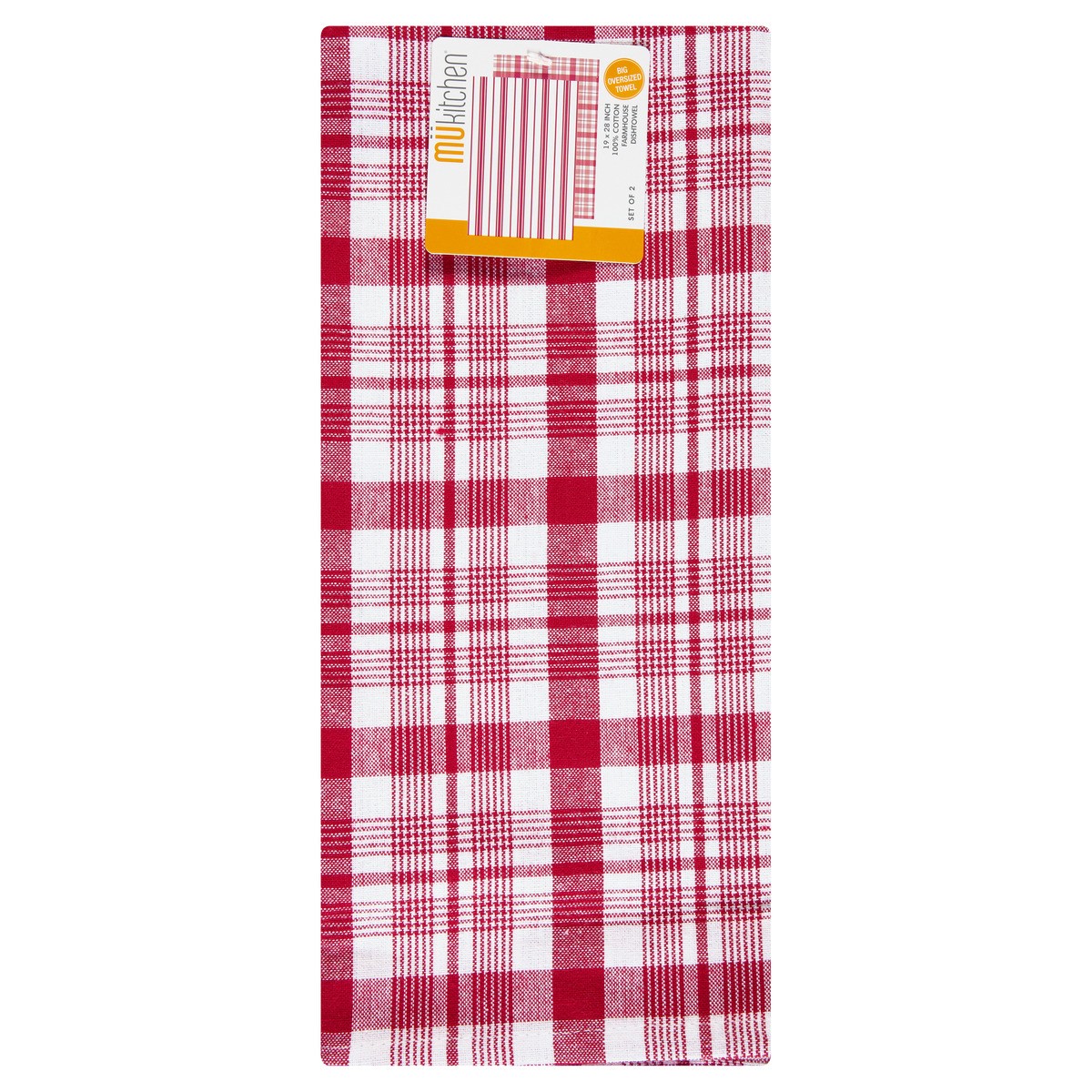 slide 3 of 11, MÜkitchen 100% Cotton Farmhouse Cabernet Dishtowel 1 ea, 2 ct