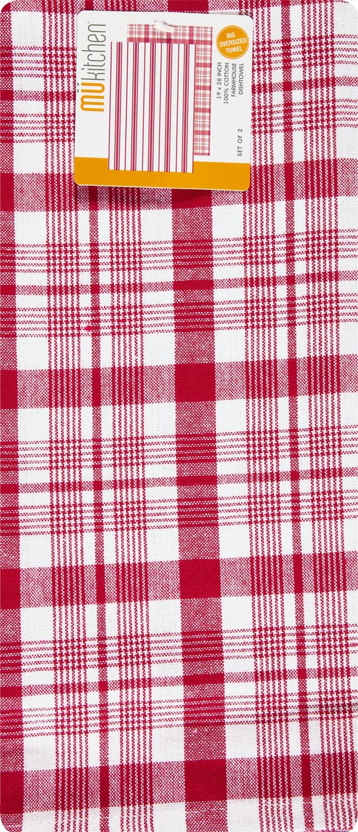 slide 4 of 11, MÜkitchen 100% Cotton Farmhouse Cabernet Dishtowel 1 ea, 2 ct