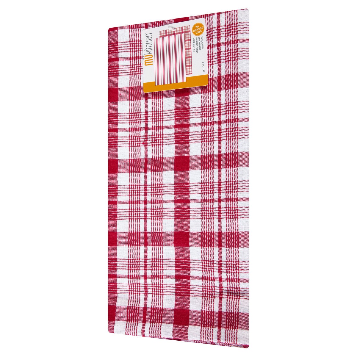 slide 10 of 11, MÜkitchen 100% Cotton Farmhouse Cabernet Dishtowel 1 ea, 2 ct