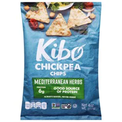 Kibo Mediterranean Herbs Chickpea Chips 4 oz