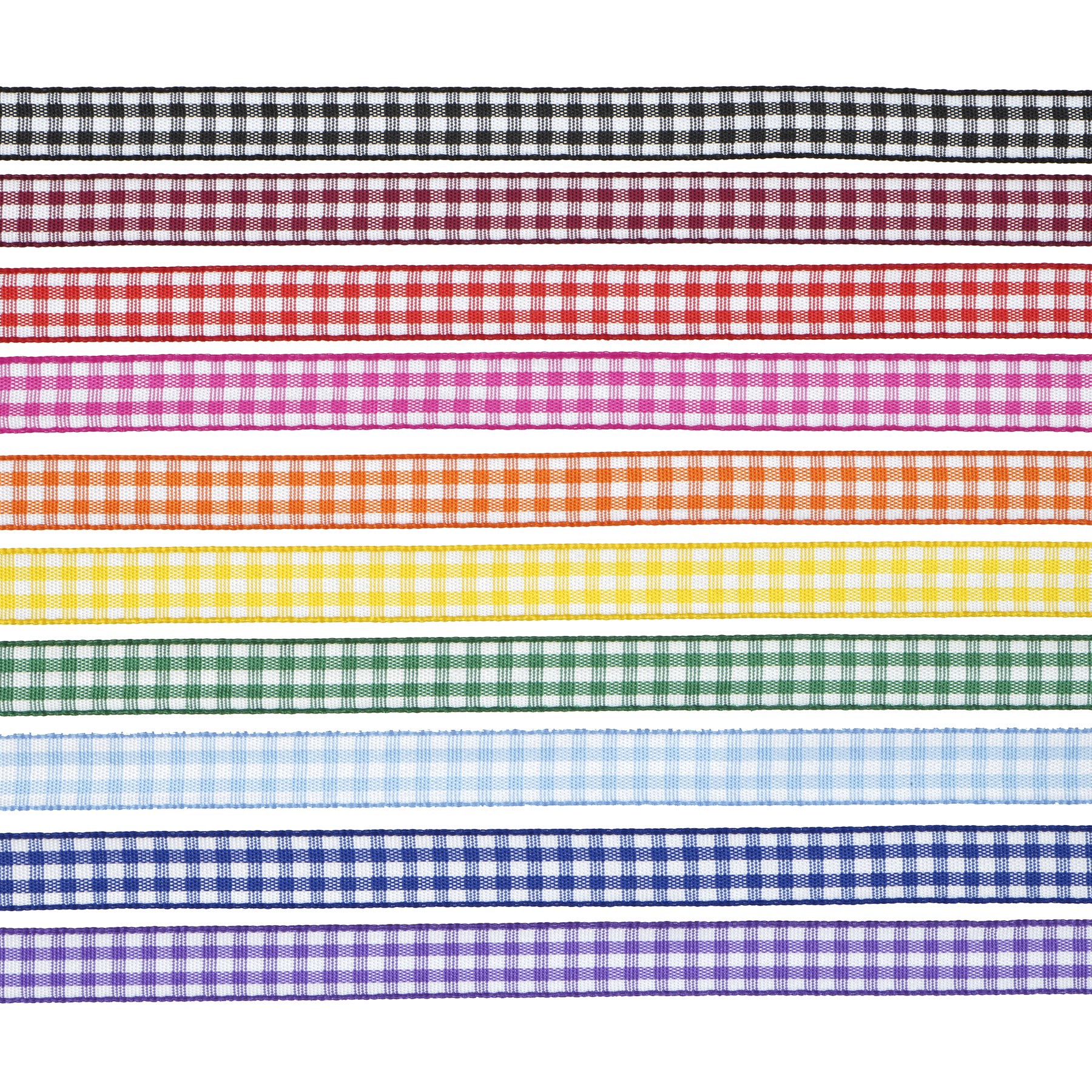 slide 3 of 3, 3/8" X 2yd. Gingham Value Pack Ribbon By Celebrate It, 3/8 in x 2 yd