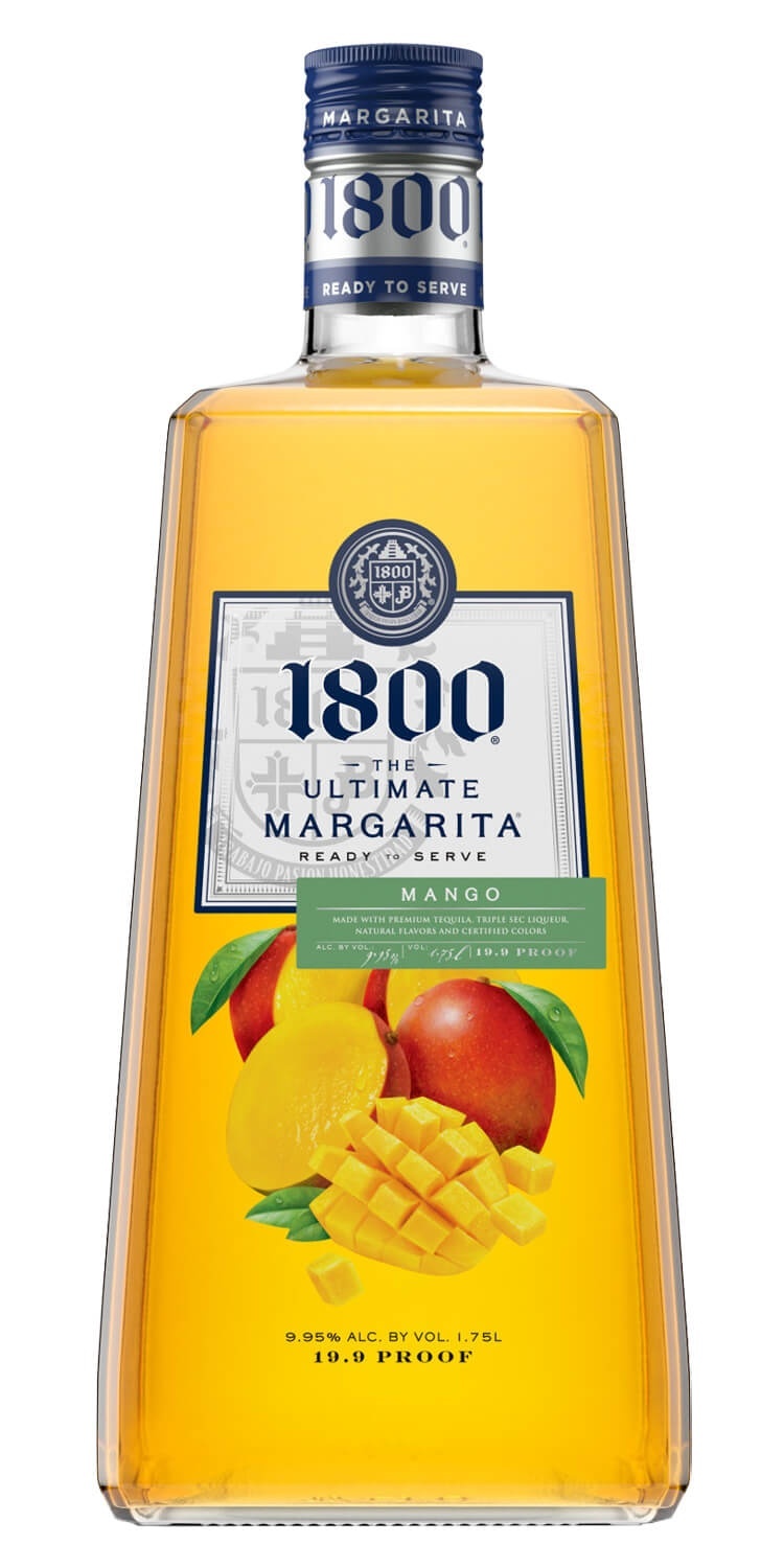 slide 1 of 1, 1800 Margarita Mango Pre Mixed Cocktail, 1.75 liter