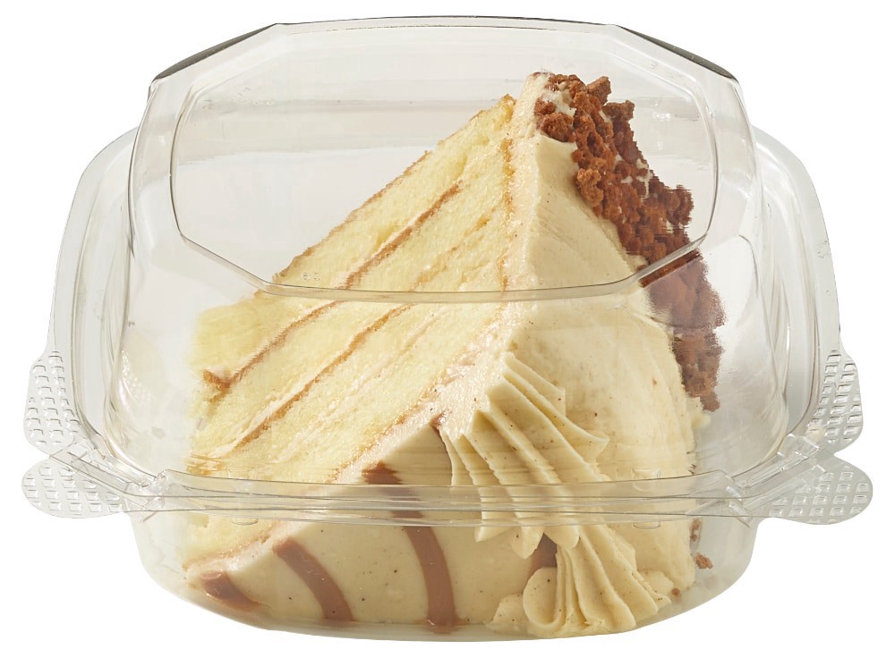slide 3 of 3, Private Selection 4 Layer Cinnamon Roll Cake Slice, 7.38 oz