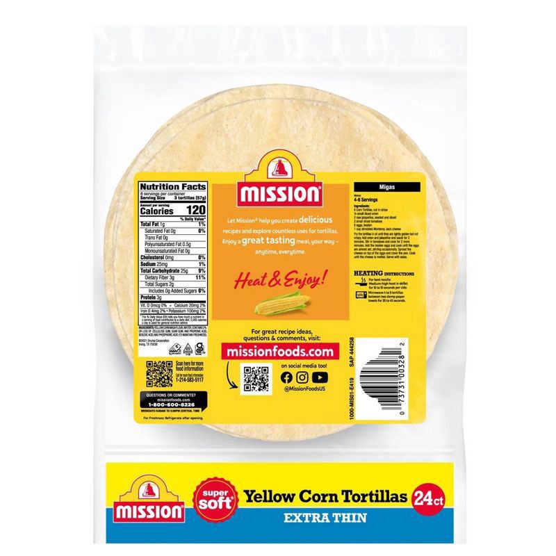 slide 2 of 4, Mission Tortillas 24 ea, 24 ct