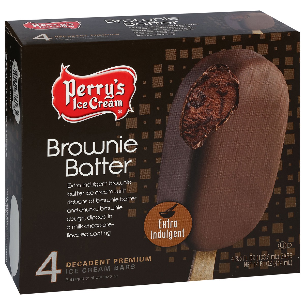 slide 7 of 18, Perrys Icecrm Brownie Batter Bars 14Oz, 14 oz