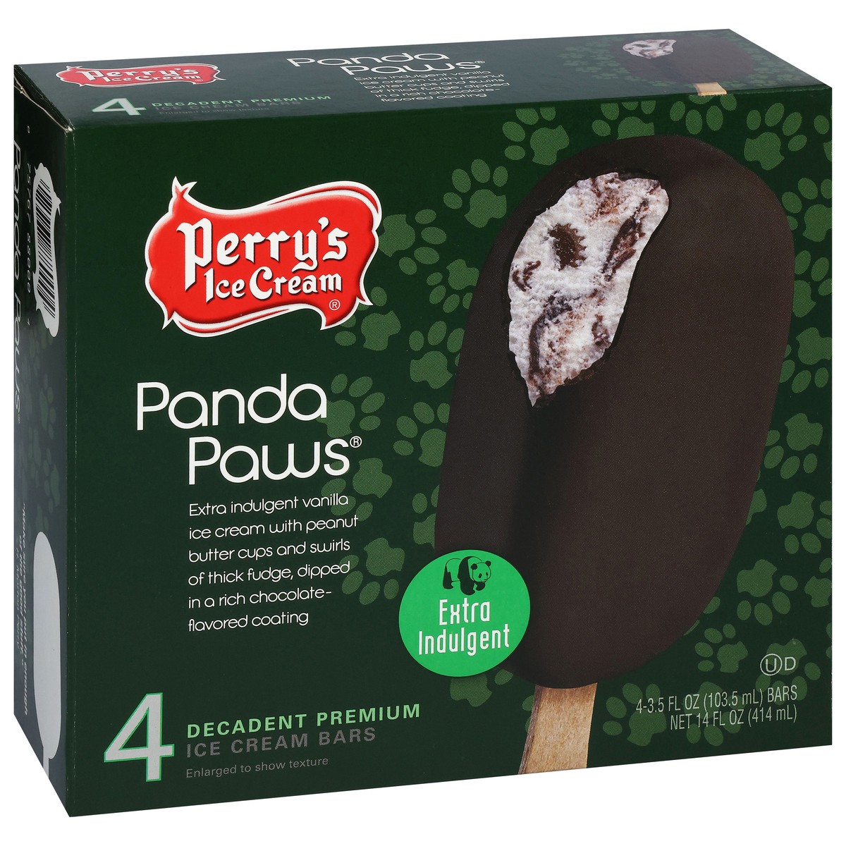 slide 5 of 17, Perry's Ice Cream Extra Indulgent Decadent Premium Panda Paws Ice Cream Bars 4 - 3.5 fl oz Bars, 4 ct