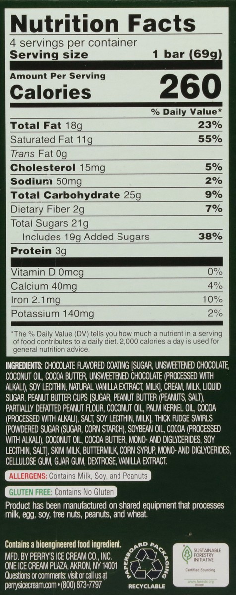 slide 16 of 17, Perry's Ice Cream Extra Indulgent Decadent Premium Panda Paws Ice Cream Bars 4 - 3.5 fl oz Bars, 4 ct