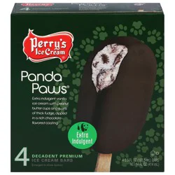 Perry's Ice Cream Extra Indulgent Decadent Premium Panda Paws Ice Cream Bars 4 - 3.5 fl oz Bars