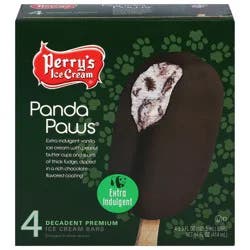 Perry's Ice Cream Extra Indulgent Decadent Premium Panda Paws Ice Cream Bars 4 - 3.5 fl oz Bars