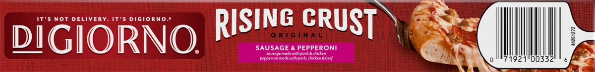 slide 5 of 9, DiGiorno Rising Crust Sausage and Pepperoni Pizza, 30.3 oz (Frozen), 30.3 oz