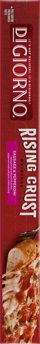 slide 8 of 9, DiGiorno Rising Crust Sausage and Pepperoni Pizza, 30.3 oz (Frozen), 30.3 oz