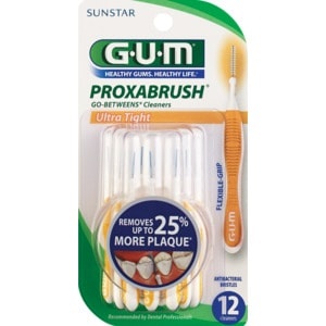 slide 1 of 1, G-U-M Proxabrush Go-Betweens Cleaners Ultra Tight, 12 ct