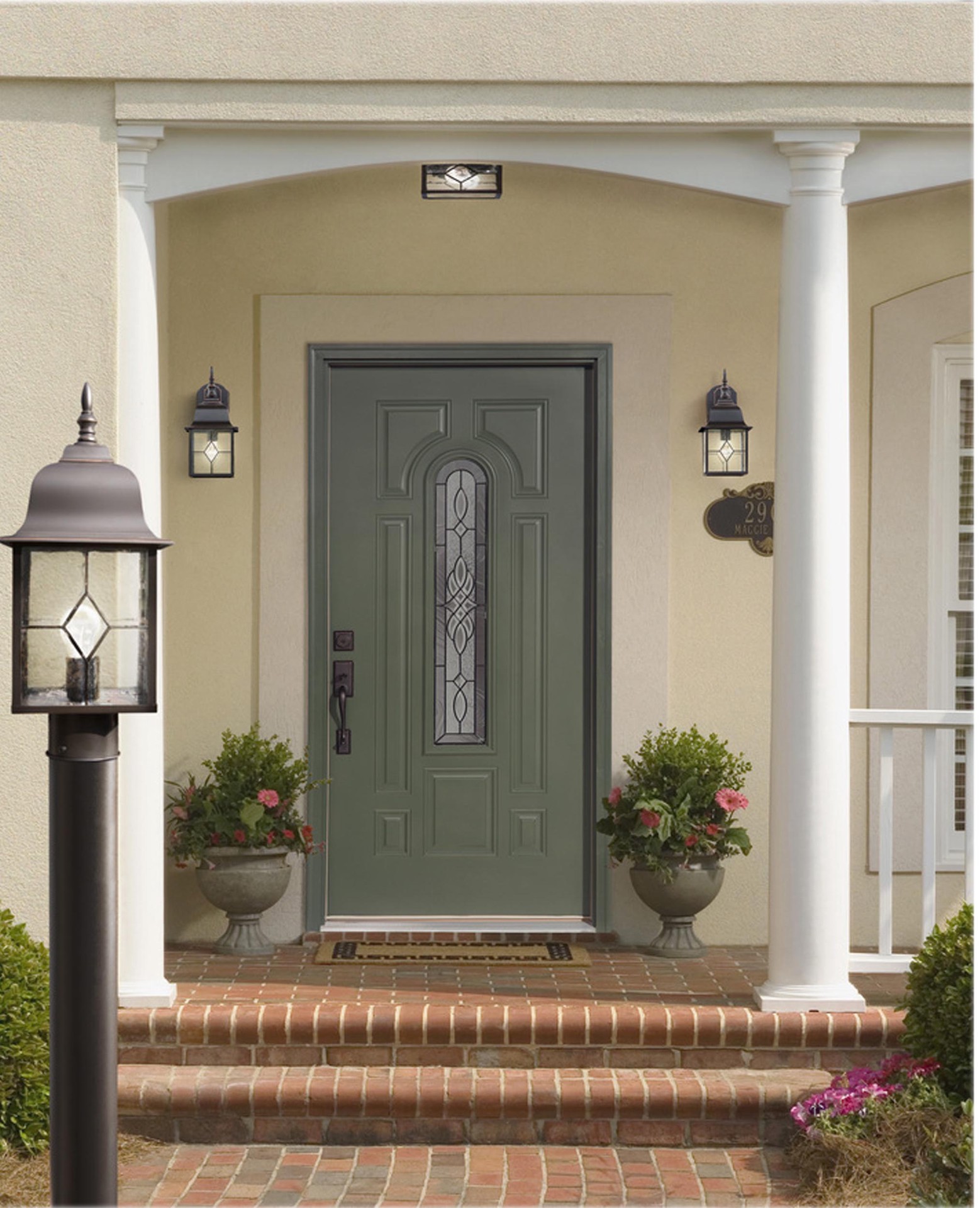 slide 4 of 6, Project Source Litshire 2 -Light 9.05-in Oil rubbed Bronze Indoor/Outdoor Flush Mount Light, 1 ct