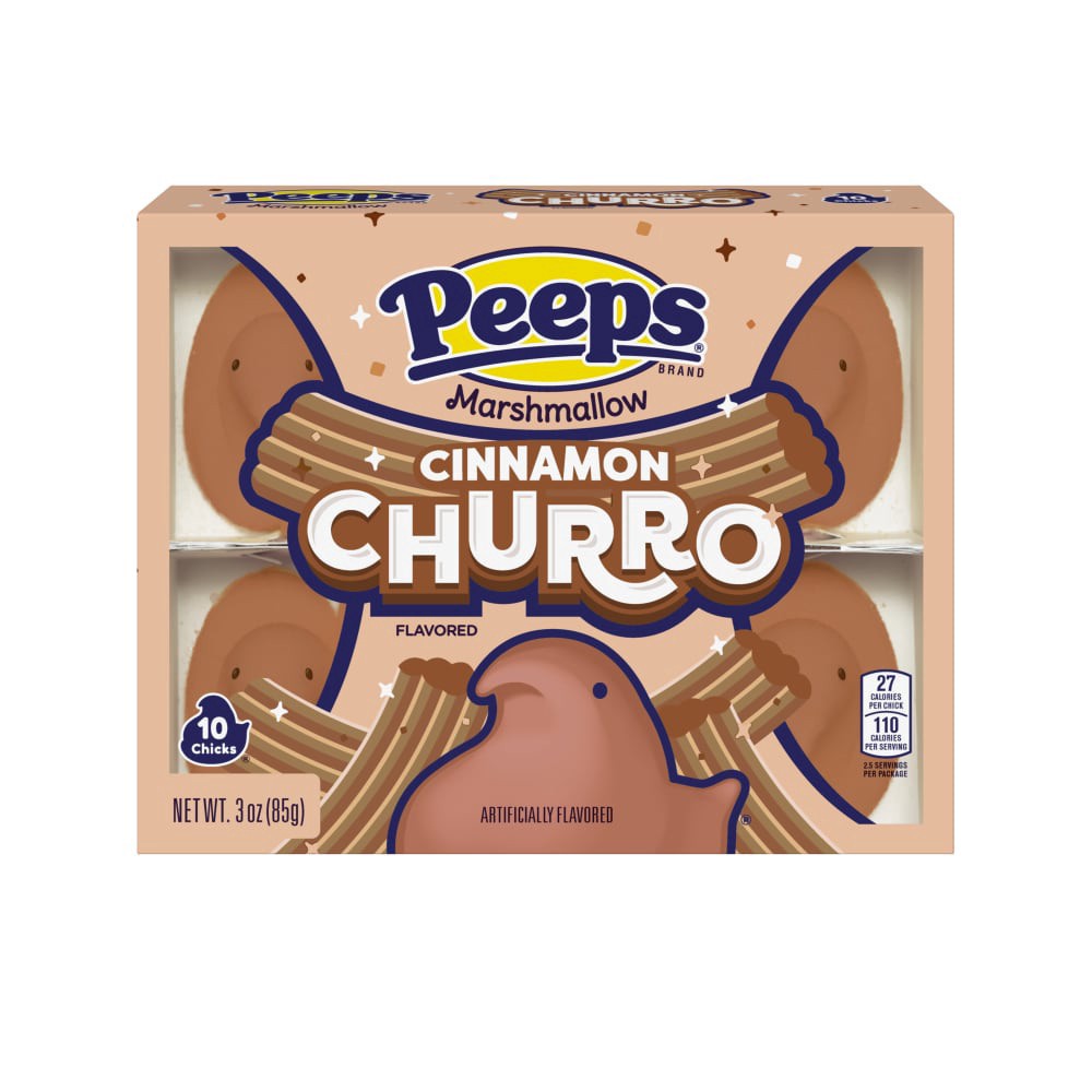 slide 1 of 1, PEEPS® Cinnanmon Churro Flavored Marshmallow, 3 oz