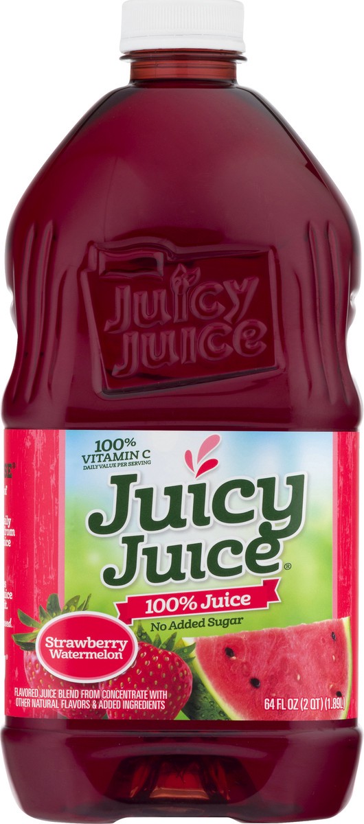 slide 13 of 13, Juicy Juice 100% Juice, Strawberry Watermelon, 64 FL OZ Bottle, 64 fl oz