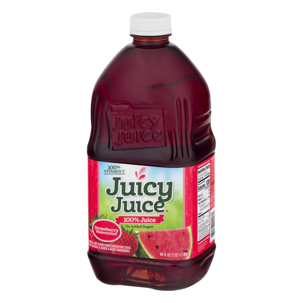 slide 9 of 13, Juicy Juice 100% Juice, Strawberry Watermelon, 64 FL OZ Bottle, 64 fl oz