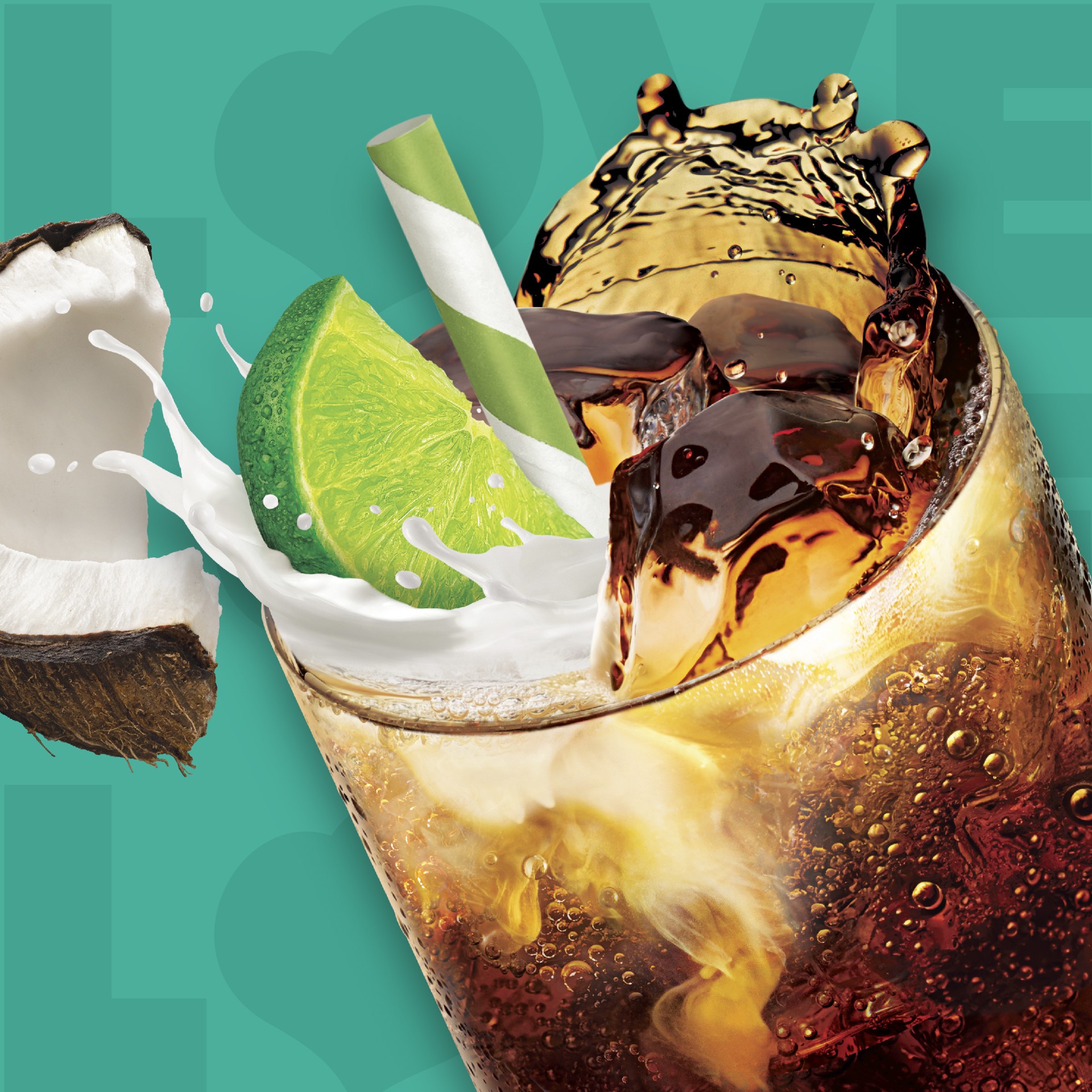 slide 2 of 7, Coffee-Mate Coffee mate Dirty Soda Creamer, Coconut Lime Flavored Liquid Creamer, Mix with Dr Pepper, 28 fl oz