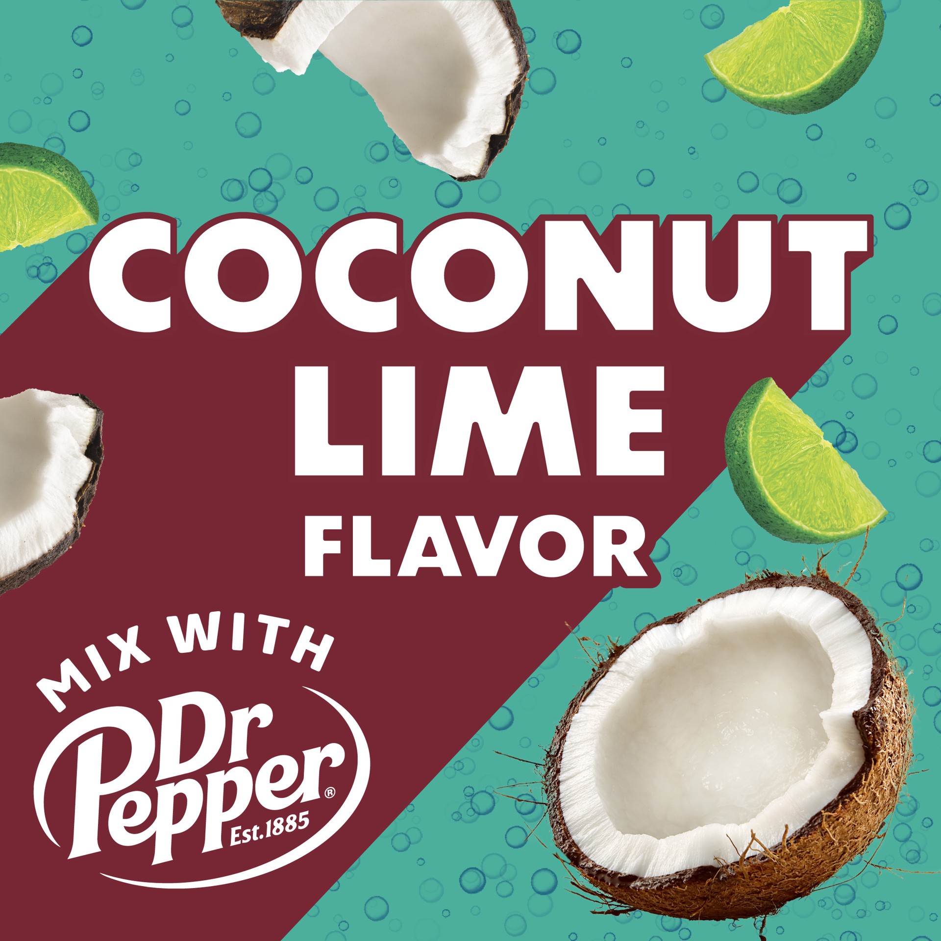 slide 3 of 7, Coffee-Mate Coffee mate Dirty Soda Creamer, Coconut Lime Flavored Liquid Creamer, Mix with Dr Pepper, 28 fl oz