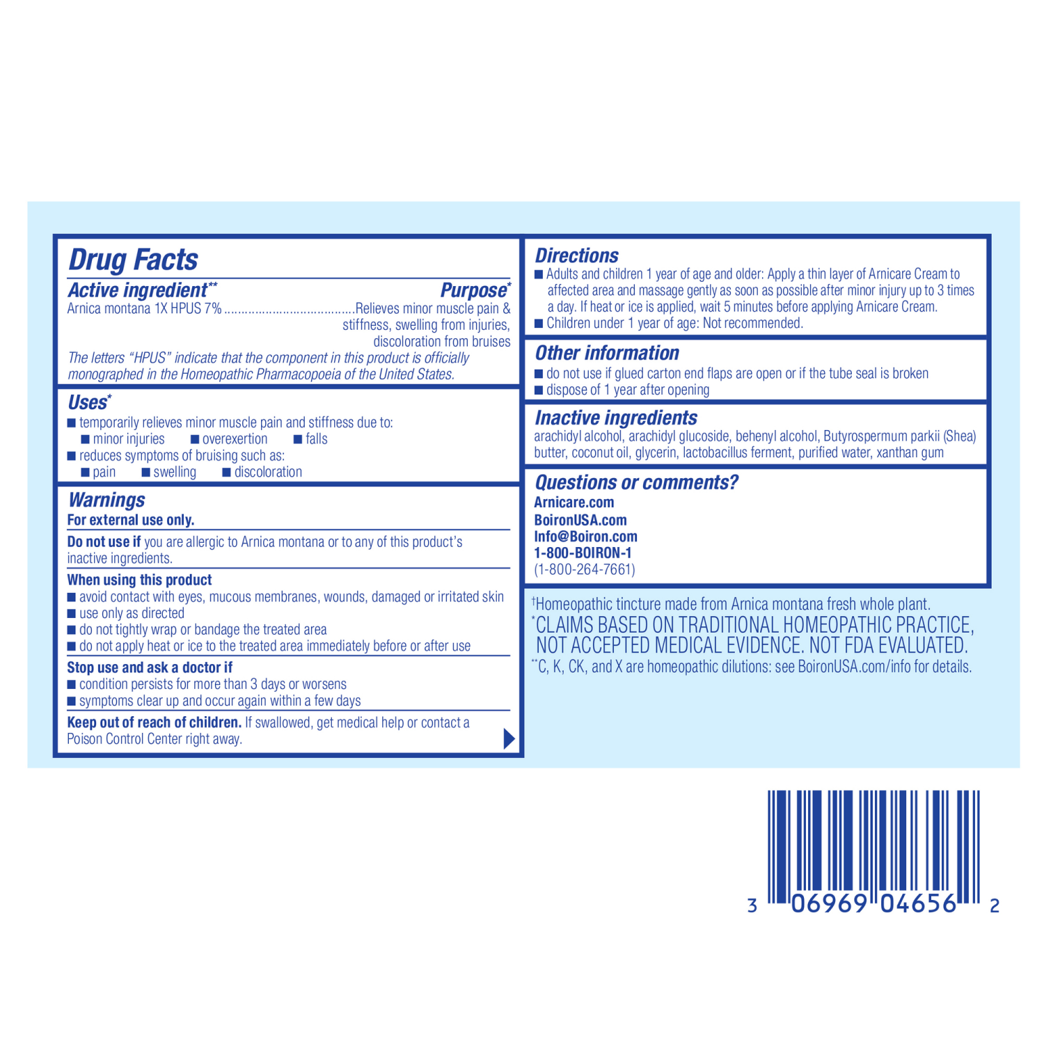 slide 2 of 2, Arnicare Boiron Arnicare Cream 2.5 oz, 2.50 oz