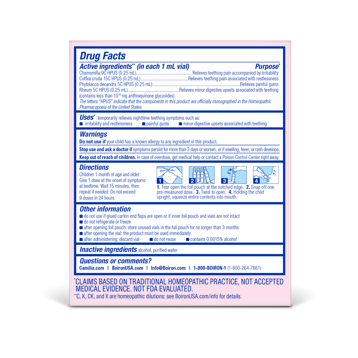 slide 2 of 2, Boiron Camilia Bedtime 30 Dose, 1 ct