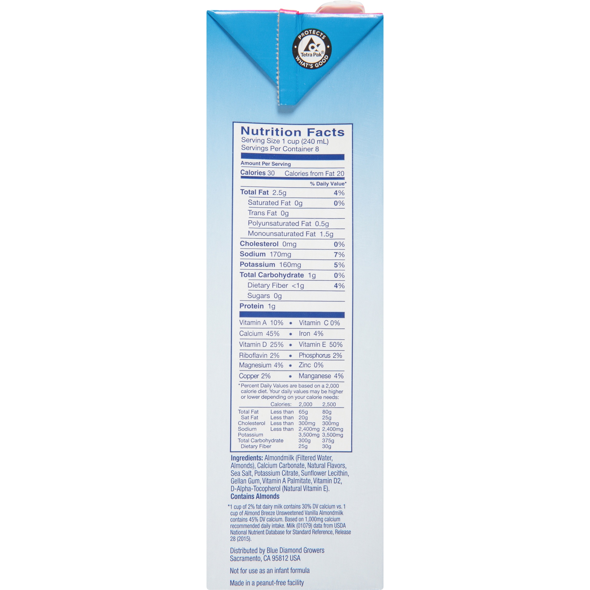 slide 5 of 8, Almond Breeze Shelf-Stable Unsweetened Vanilla Almondmilk, 64 oz, 64 oz