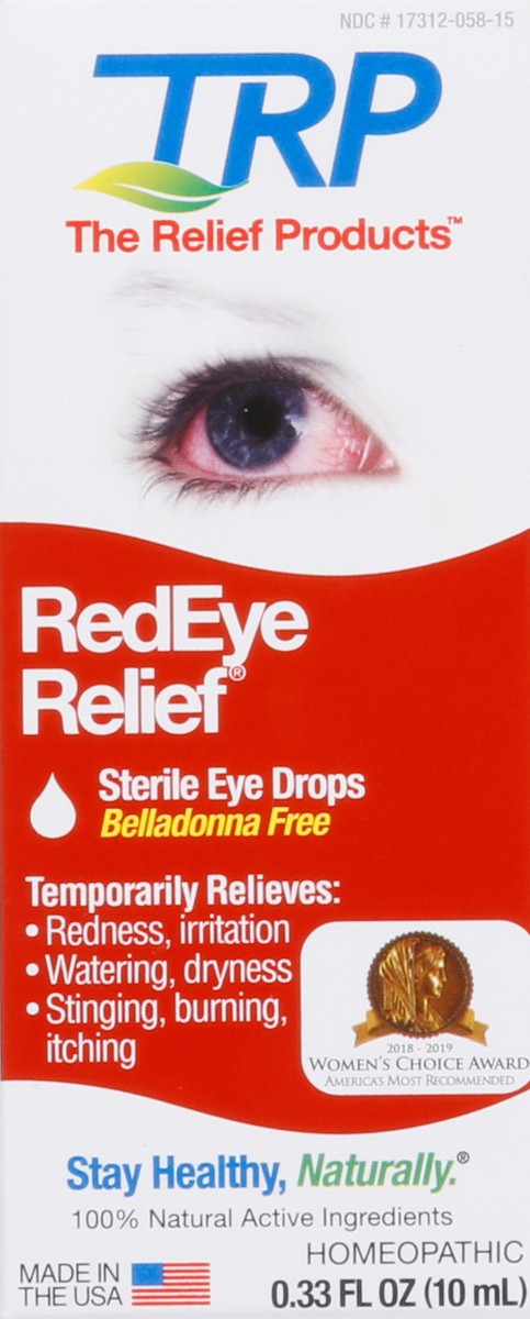 slide 12 of 13, TRP Red Eye Relief Eye Drops 0.33 fl oz, 0.33 fl oz