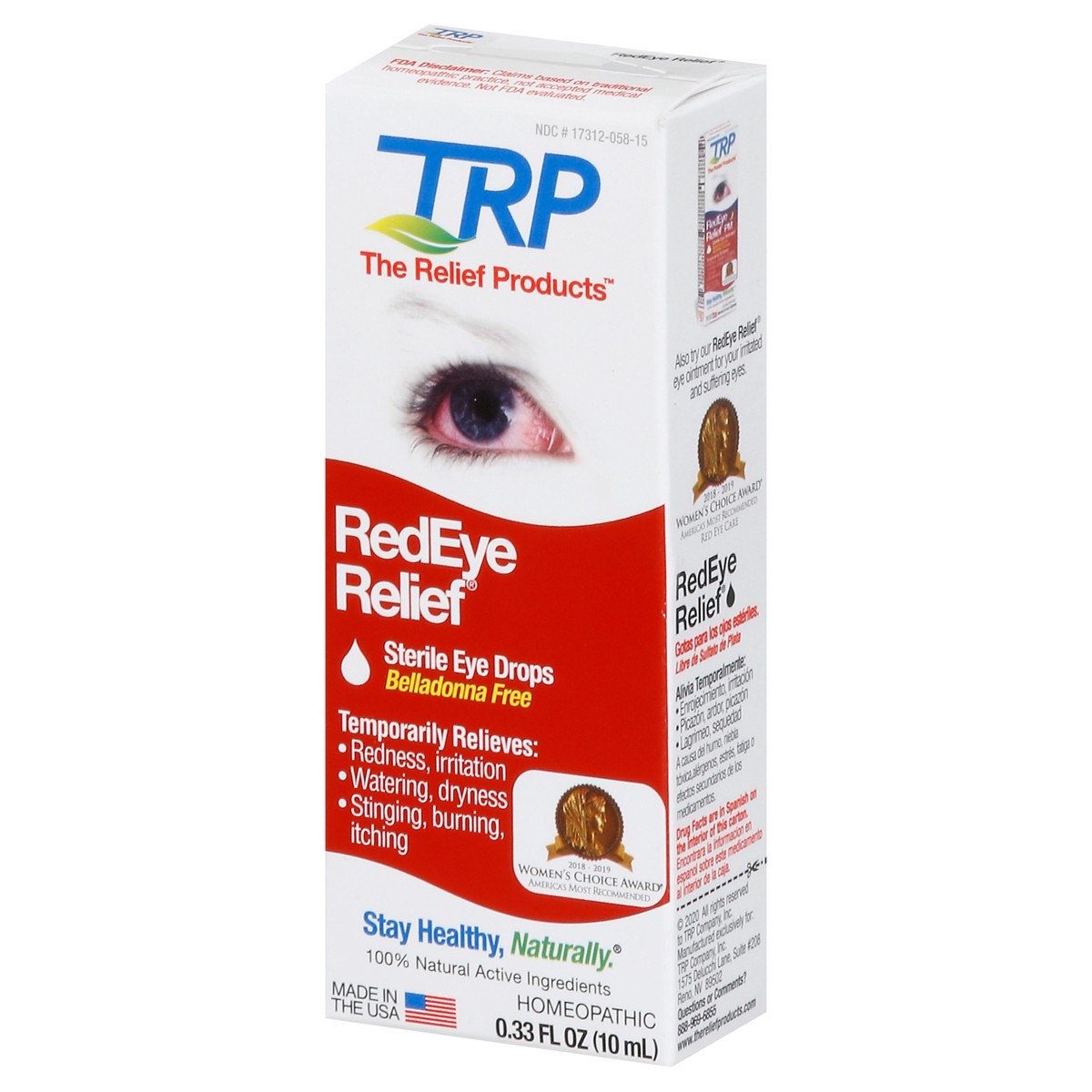 slide 7 of 13, TRP Red Eye Relief Eye Drops 0.33 fl oz, 0.33 fl oz