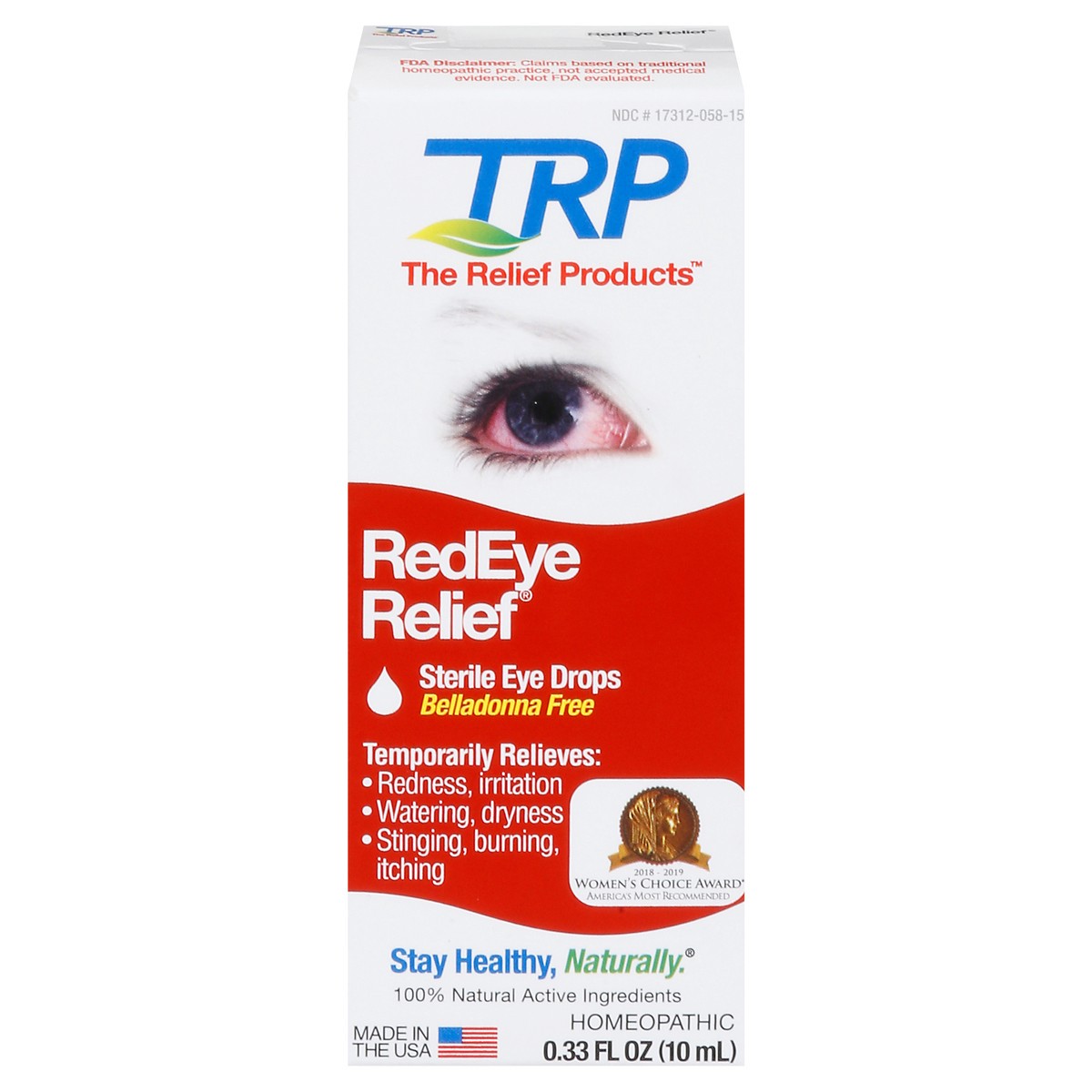 slide 1 of 13, TRP Red Eye Relief Eye Drops 0.33 fl oz, 0.33 fl oz