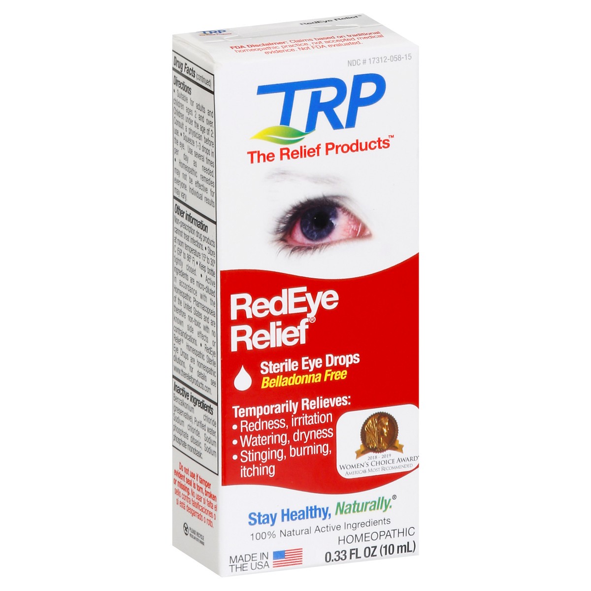 slide 8 of 13, TRP Red Eye Relief Eye Drops 0.33 fl oz, 0.33 fl oz