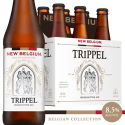 New Belgium Trippel Belgian Style Ale Beer, 6 Pack, 12 fl oz Bottles