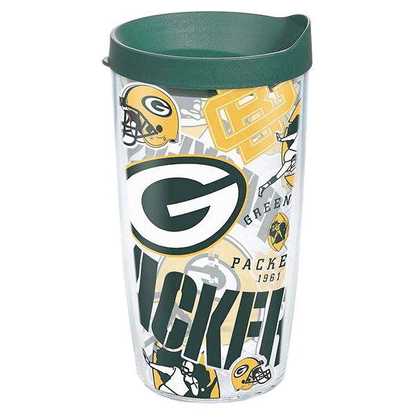slide 1 of 1, Tervis NFL Green Bay Packers All Over Tumbler with Travel Lid, 16 oz