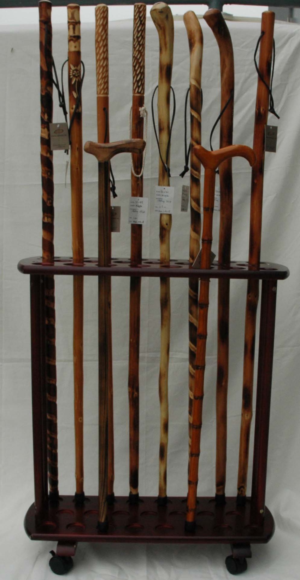 slide 1 of 1, Wooden Walking Sticks, 1 ct