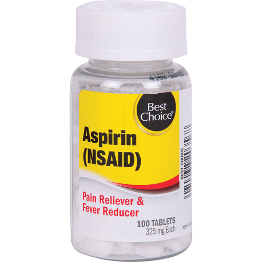 slide 1 of 1, Best Choice Aspirin Tablets, 100 ct