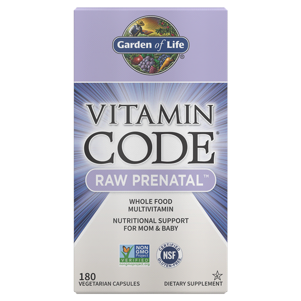 slide 1 of 4, Garden of Life Vitamin Code Raw Prenatal, 180 ct