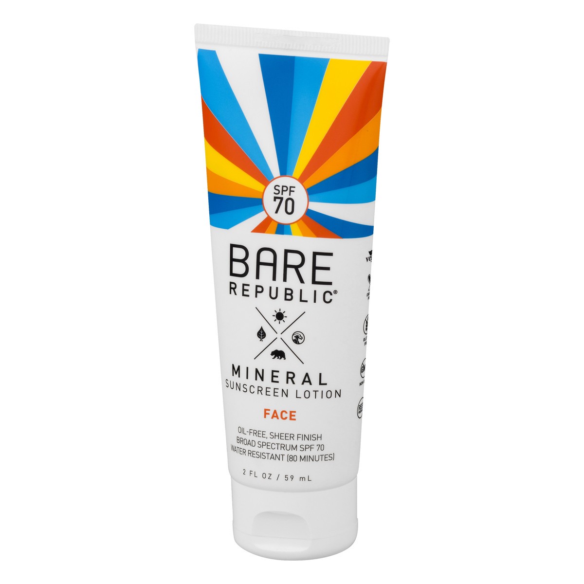 slide 4 of 8, Bare Republic Mineral Face Broad Spectrum SPF 70 Sunscreen Lotion 2 oz, 1.7 oz